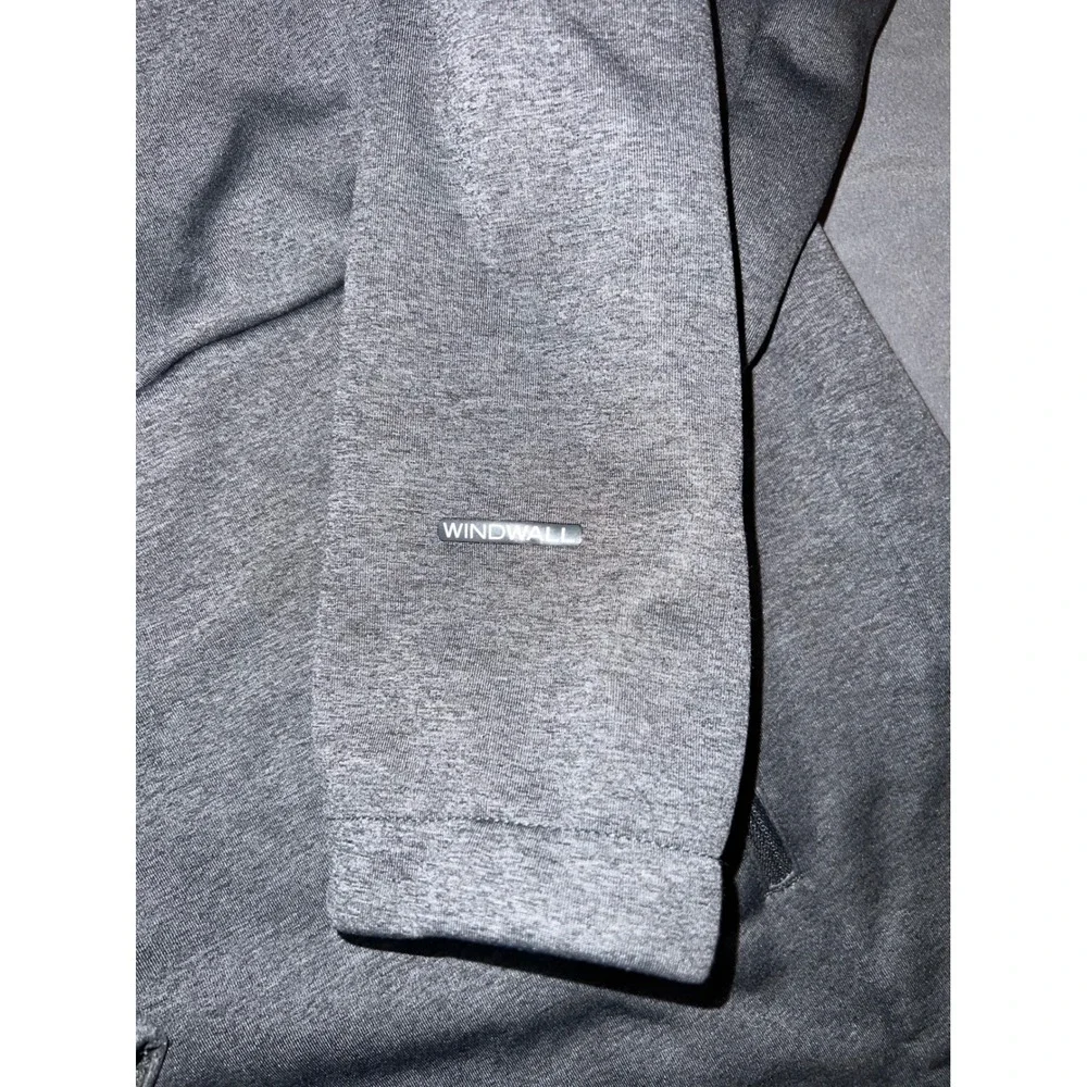 The North Face WindWall Jacket Mens L Gray Excellent Full Zip Softshell Fleece